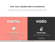 Tablet Screenshot of charbon-bleu.fr